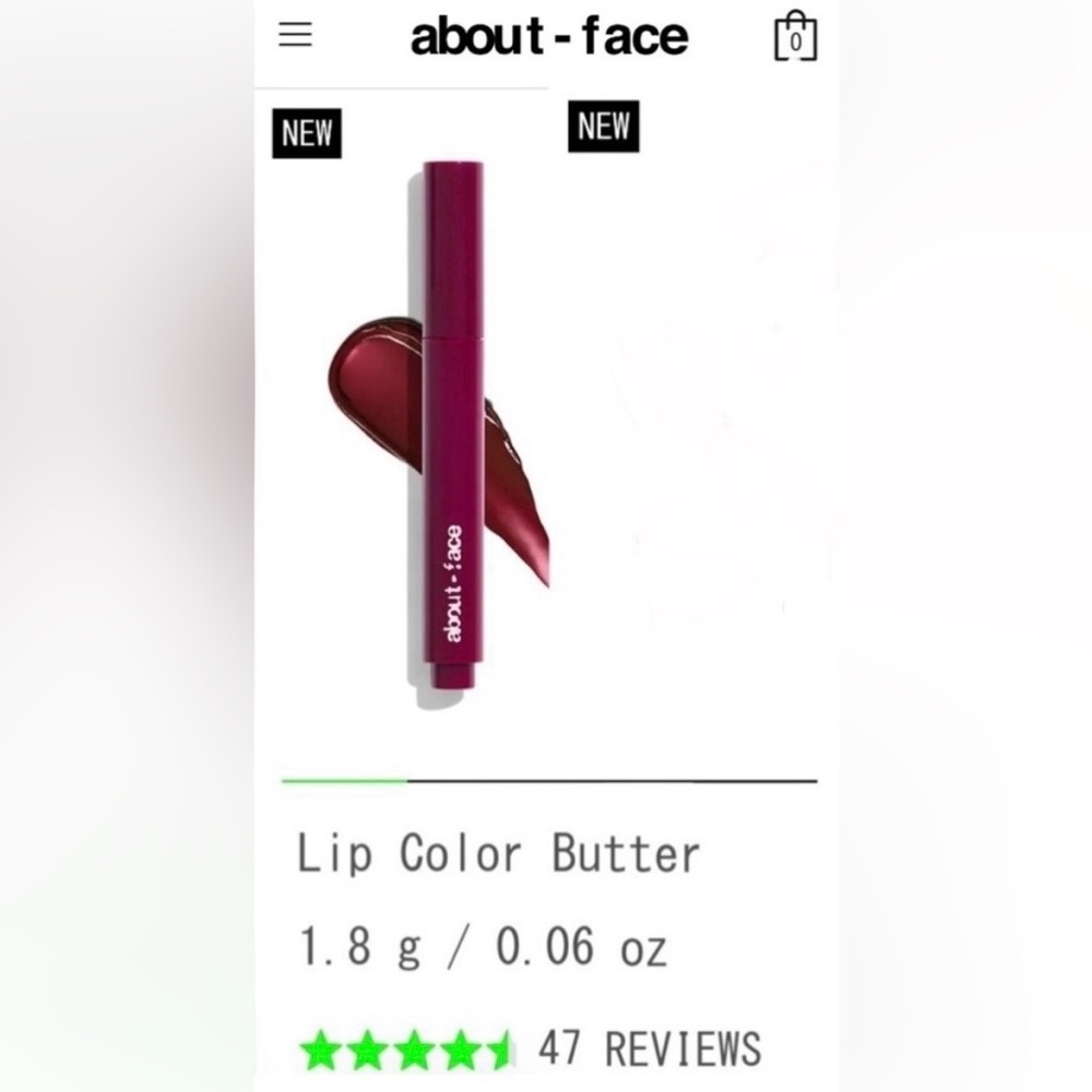 about-face Cherry Pick Lip Color Butter